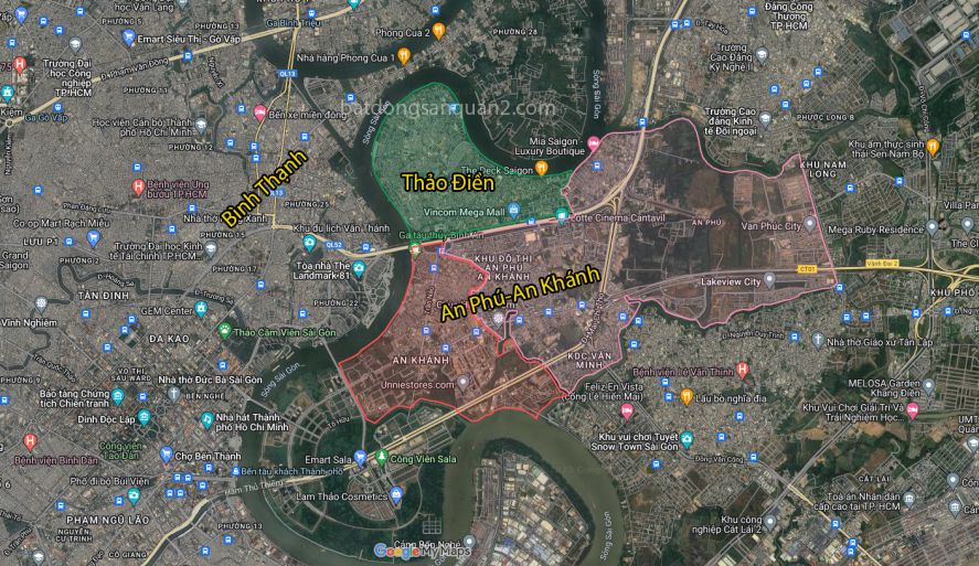 vị trí phường Thảo Điền batdongsanquan2.com